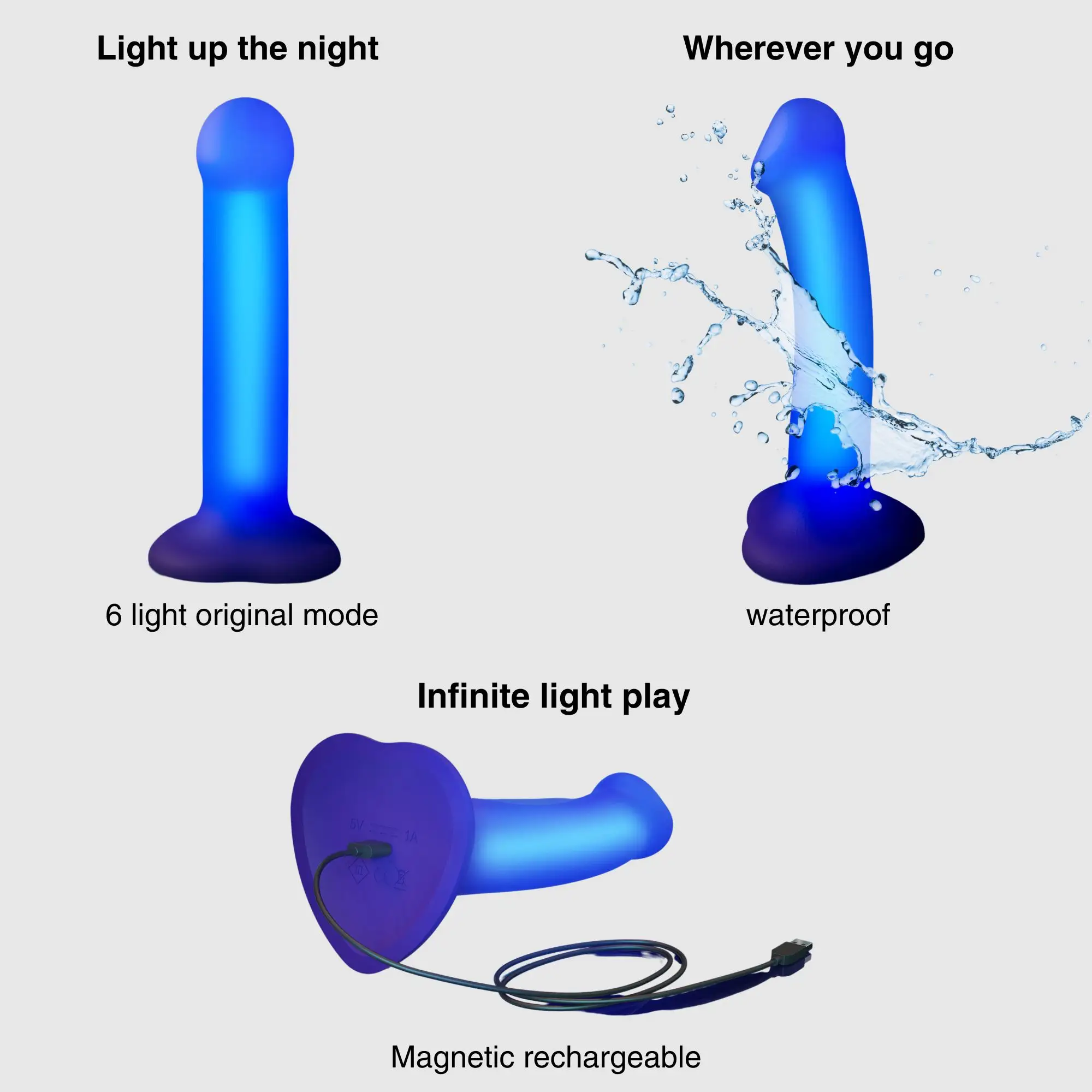 Glow Dildo LED Semi-Réaliste - Image 3