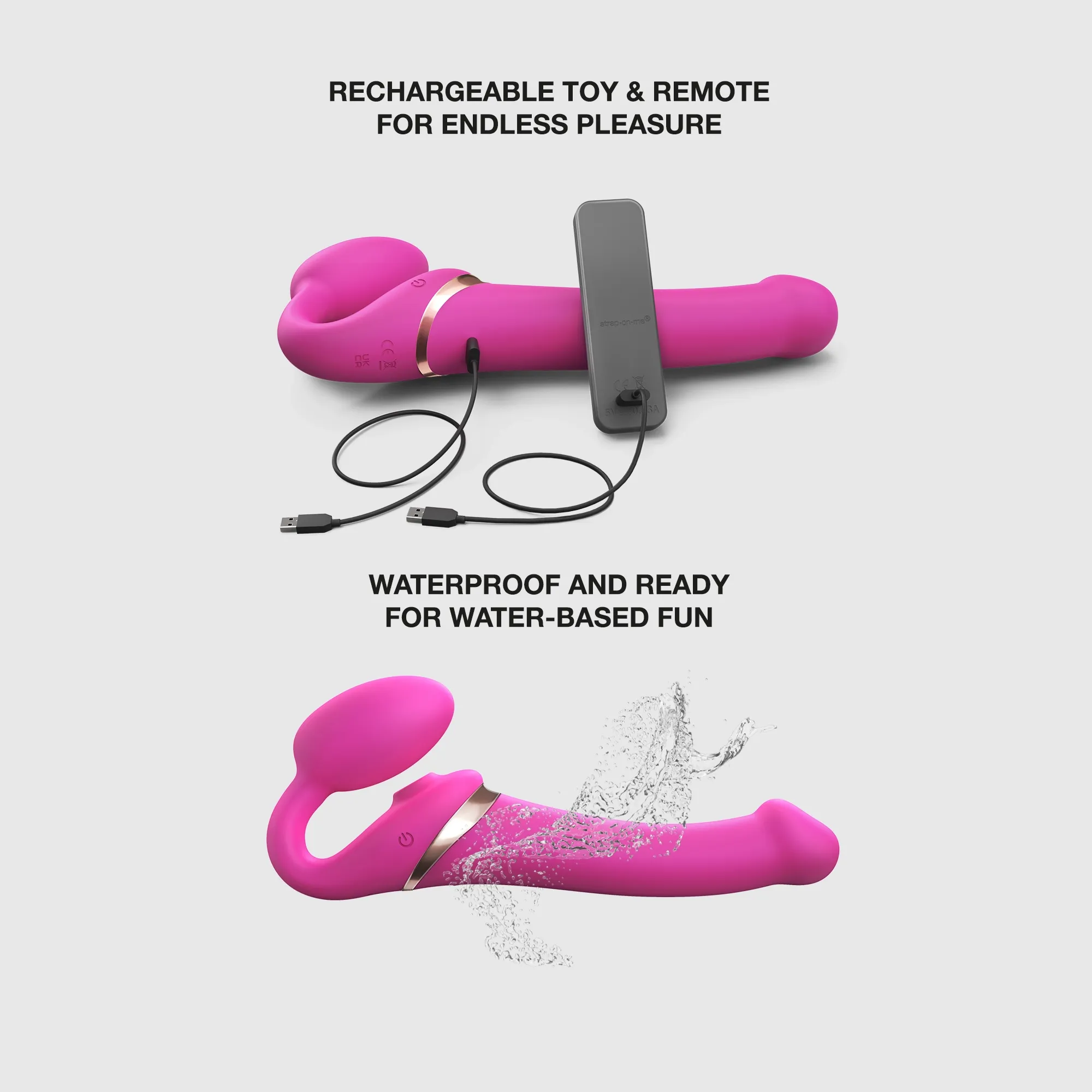Strap-on Multi Orgasm Télécommandé 3 moteurs - Gode à moteur - Image 13